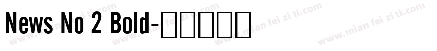 News No 2 Bold字体转换